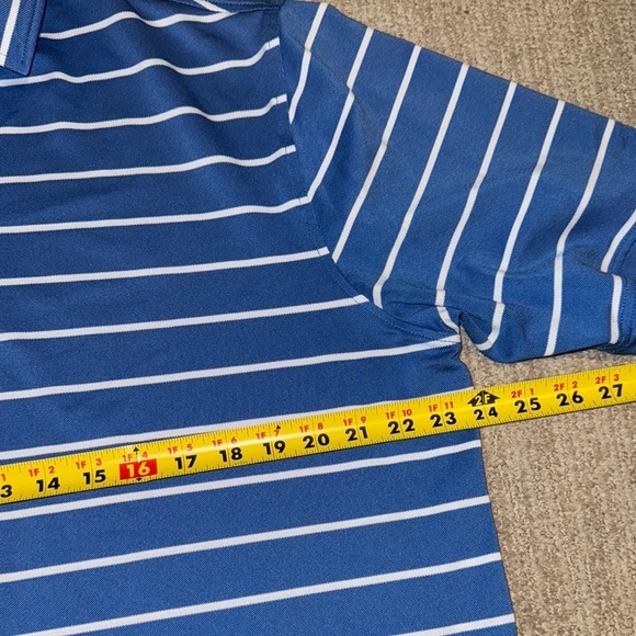 FootJoy Men's Size XL Blue/White Polyester Golf Polo - Picture 6 of 11